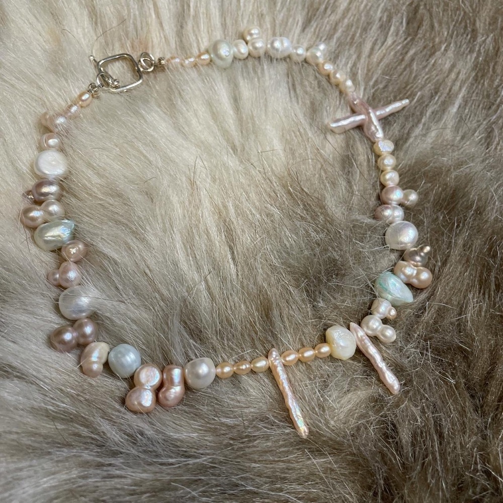 Holy Mother of pearl Chokers!!